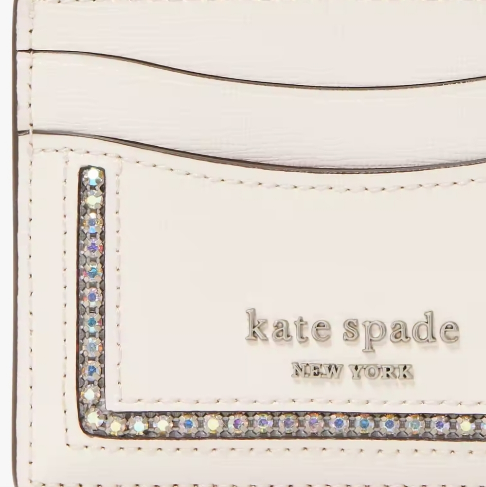 Kate Spade Crystal Inlay Card Wallet - Picture 13 of 17